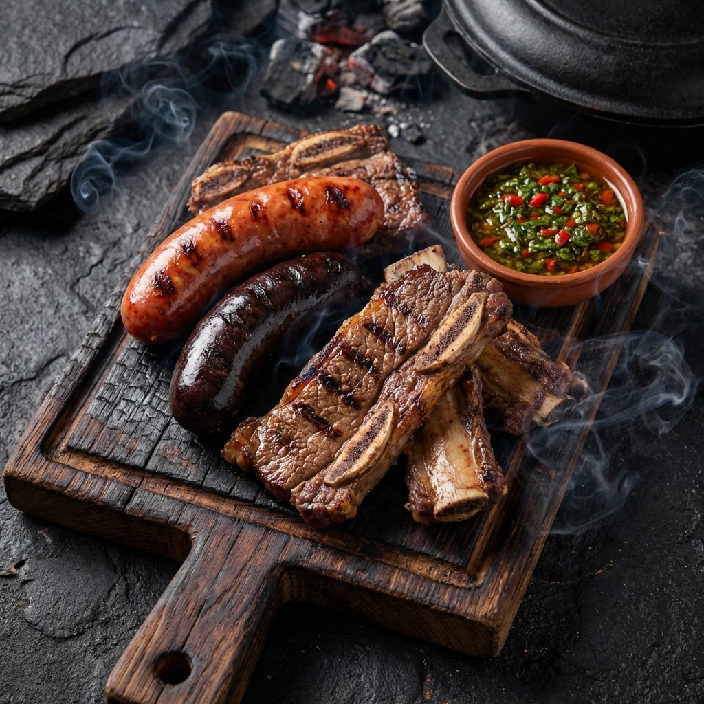 Tabla de asado y achuras - menú digital parrilla