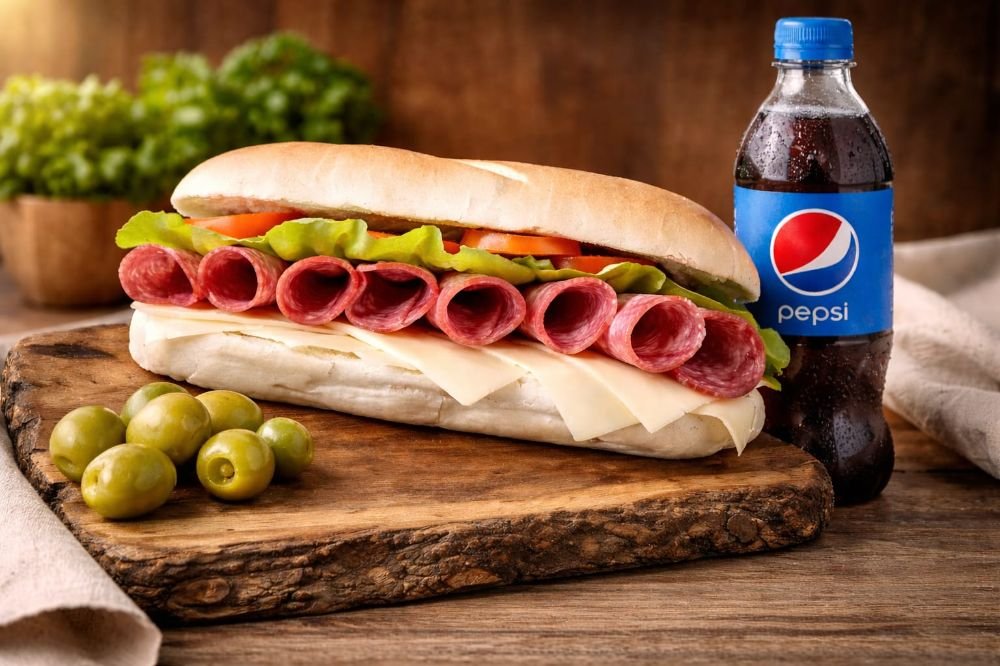 Salame Milán + Bebida