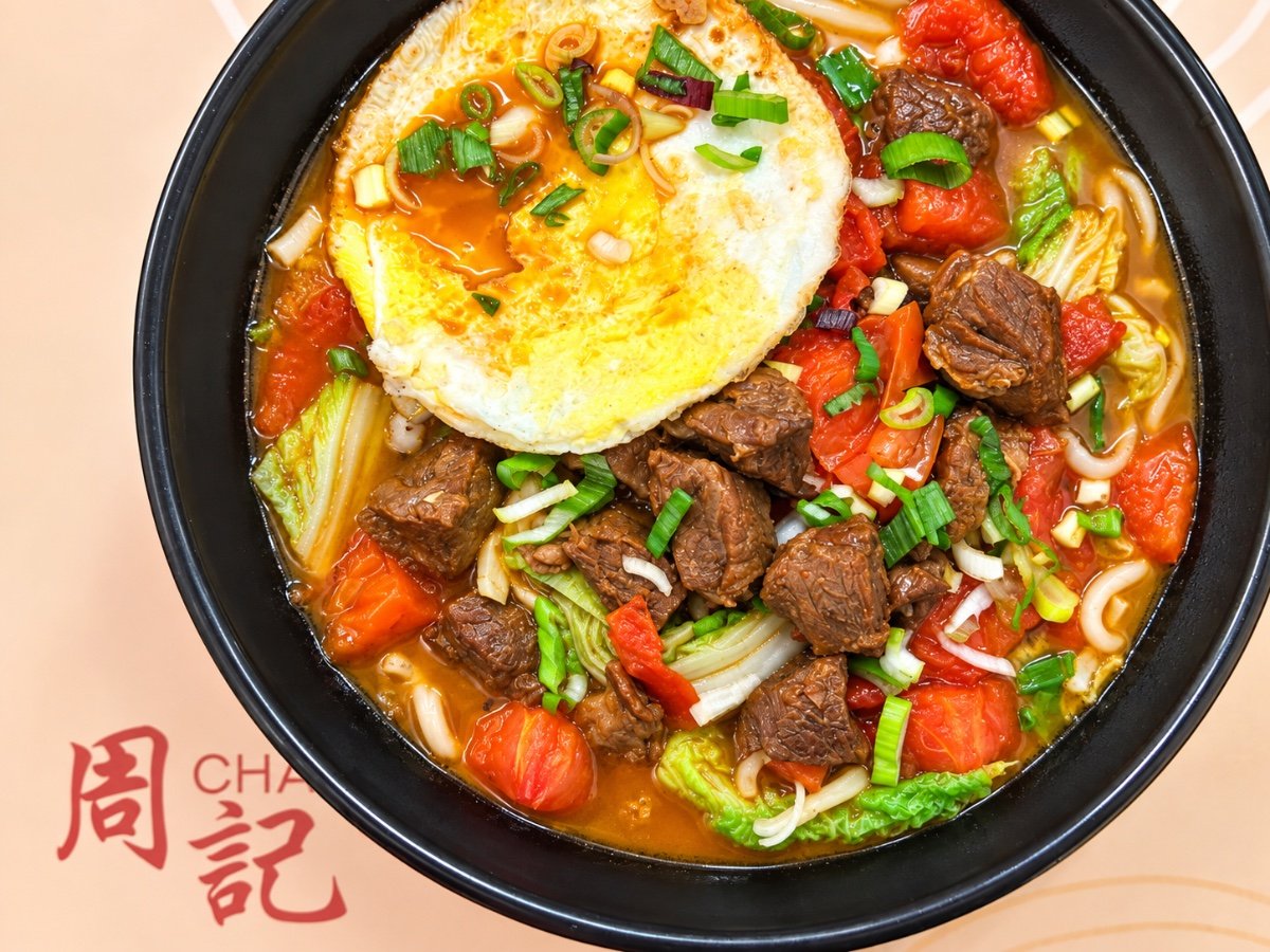 1. 番茄牛肉面 — Chau Kee