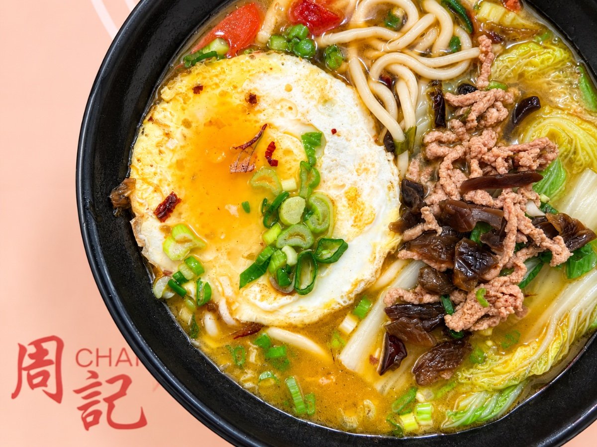 5. 酸菜肉丝面 — Chau Kee